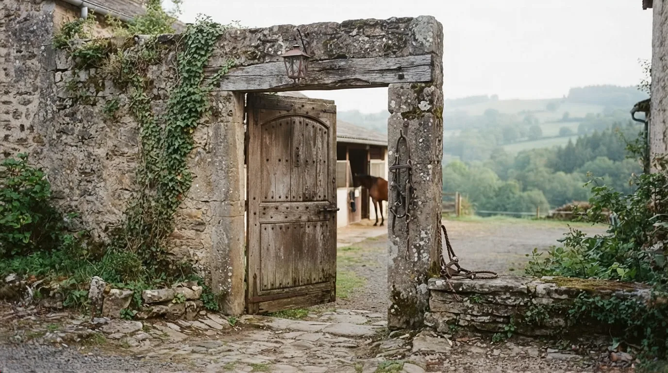 Entrée du Ranch Tashunka, centre équestre à Saint-Sylvestre